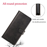 For HUAWEI P40 Pro Mobile Phone Cover PU Leather Front Buckle Smart Shell Anti-fall Phone Case 1 black