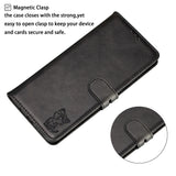 For HUAWEI P40 Pro Mobile Phone Cover PU Leather Front Buckle Smart Shell Anti-fall Phone Case 1 black