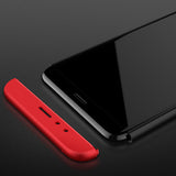For HUAWEI Honor 7X 360 Degree Non-slip Shockproof Full Protective Back Case black