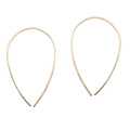 Hoops - Upside Down M - Gold