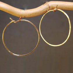 Hoop Earrings - Large - Silver