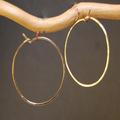 Hoop Earrings - XL - Silver