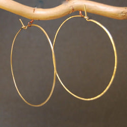 Hoop Earrings - XXL - Gold