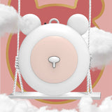 USB Wearable Air Purifier Necklace Portable Mini Air Lonizers for Adults Kids white