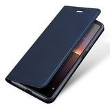 DUX DUCIS For Sony Xperia1 II/Xperia10 II Leather Mobile Phone Cover Magnetic Protective Case Bracket with Cards Slot Royal blue_Sony Xperia10 II