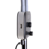 Rotatable LED Fill Light Dimmable Flexible Dual Arm for Cellphone Live Video Selfie Photography base version + light stand
