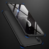 For HUAWEI Y7 pro 2019 Ultra Slim PC Back Cover Non-slip Shockproof 360 Degree Full Protective Case blue
