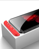 For Samsung A6 2018 360 Degree Protective Case Ultra Thin Hard Back Cover Red black red