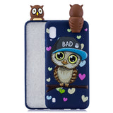 For Samsung A10 3D Cute Coloured Painted Animal TPU Anti-scratch Non-slip Protective Cover Back Case ice cream