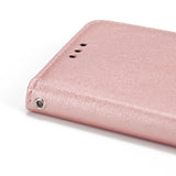 For Samsung A6 2018 Flip-type Leather Protective Phone Case with 3 Card Position Buckle Design Phone Cover  Rose gold