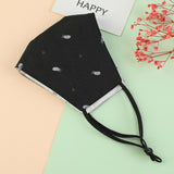 Men Women Protective Mask Fashion Stereo Embroidery Cotton Haze Proof Mask random_One size