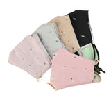 Men Women Protective Mask Fashion Stereo Embroidery Cotton Haze Proof Mask random_One size