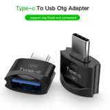 Metal USB 3.1 Type C Male to USB 2.0 A Female OTG Data Adapter Type C OTG Adapter black