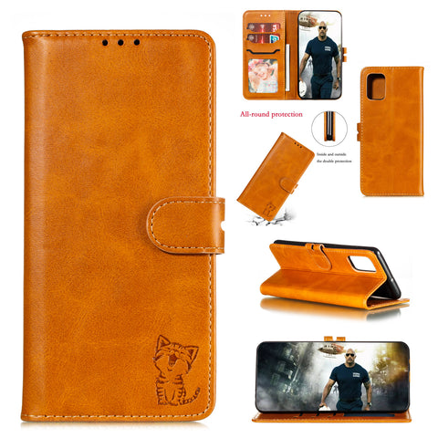 For HUAWEI P40 Pro Mobile Phone Cover PU Leather Front Buckle Smart Shell Anti-fall Phone Case 5 yellow