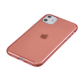 for iPhone 11 / 11 Pro / 11 Pro Max Clear Colorful TPU Back Cover Cellphone Case Shell Red