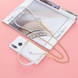 For HUAWEI P30/P30 Lite/P30 Pro Mobile Phone Cover with Pu Leather Card Holder + Hand Rope + Straddle Rope white