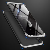 For HUAWEI Y7 pro 2019 Ultra Slim PC Back Cover Non-slip Shockproof 360 Degree Full Protective Case blue