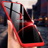 For HUAWEI NOVA 3I/P smart Plus 3 in 1 360 Degree Non-slip Shockproof Full Protective Case Red black red