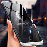 For HUAWEI NOVA 3I/P smart Plus 3 in 1 360 Degree Non-slip Shockproof Full Protective Case silver black silver