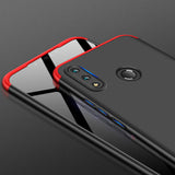 For HUAWEI NOVA 3I/P smart Plus 3 in 1 360 Degree Non-slip Shockproof Full Protective Case Red black red