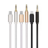 Lighting to 3.5mm Male Jack Aux Audio Extension Cable for 7 8 Plus X XS XR MAX Car Speaker Connector Adapter Cord Rose gold