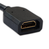 HDMI Extension Cable  11cm HDMI Male to HDMI Female Extender Adapter Cable for Chromecast black