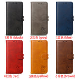 For iPhone 6 plus/6S plus/7 plus/8 plus Wallet-type Cute Cartoon Embossed Happy Cat PU Leather Protective Phone Case with Buckle & Bracket red