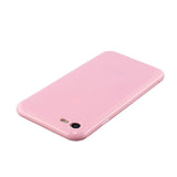 For iPhone 5/5S/SE/6/6S/6 Plus/6S Plus/7/8/7 Plus/8 Plus Cellphone Cover Soft TPU Bumper Protector Phone Shell Rose pink