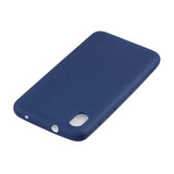 For Redmi 7A Lovely Candy Color Matte TPU Anti-scratch Non-slip Protective Cover Back Case Navy