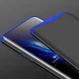 For OPPO Find X Ultra Slim PC Back Cover Non-slip Shockproof 360 Degree Full Protective Case blue black blue