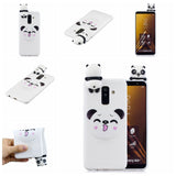 For Samsung A6 plus 2018 3D Cartoon Lovely Coloured Painted Soft TPU Back Cover Non-slip Shockproof Full Protective Case Small pink pig