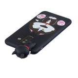 For Samsung A6 plus 2018 3D Cartoon Lovely Coloured Painted Soft TPU Back Cover Non-slip Shockproof Full Protective Case cute husky