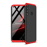 For HUAWEI P40 Lite E Mobile Phone Cover 360 Degree Full Protection Phone Case Silver black silver