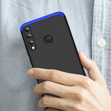 For HUAWEI P40 Lite E Mobile Phone Cover 360 Degree Full Protection Phone Case Blue black blue