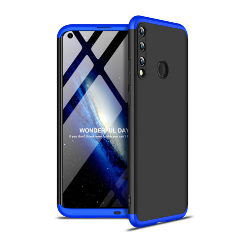 For HUAWEI P40 Lite E Mobile Phone Cover 360 Degree Full Protection Phone Case Blue black blue