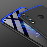 For HUAWEI P40 Lite E Mobile Phone Cover 360 Degree Full Protection Phone Case Blue black blue