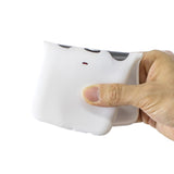 For Samsung A6 plus 2018 Cute Coloured Painted TPU Anti-scratch Non-slip Protective Cover Back Case with Lanyard white