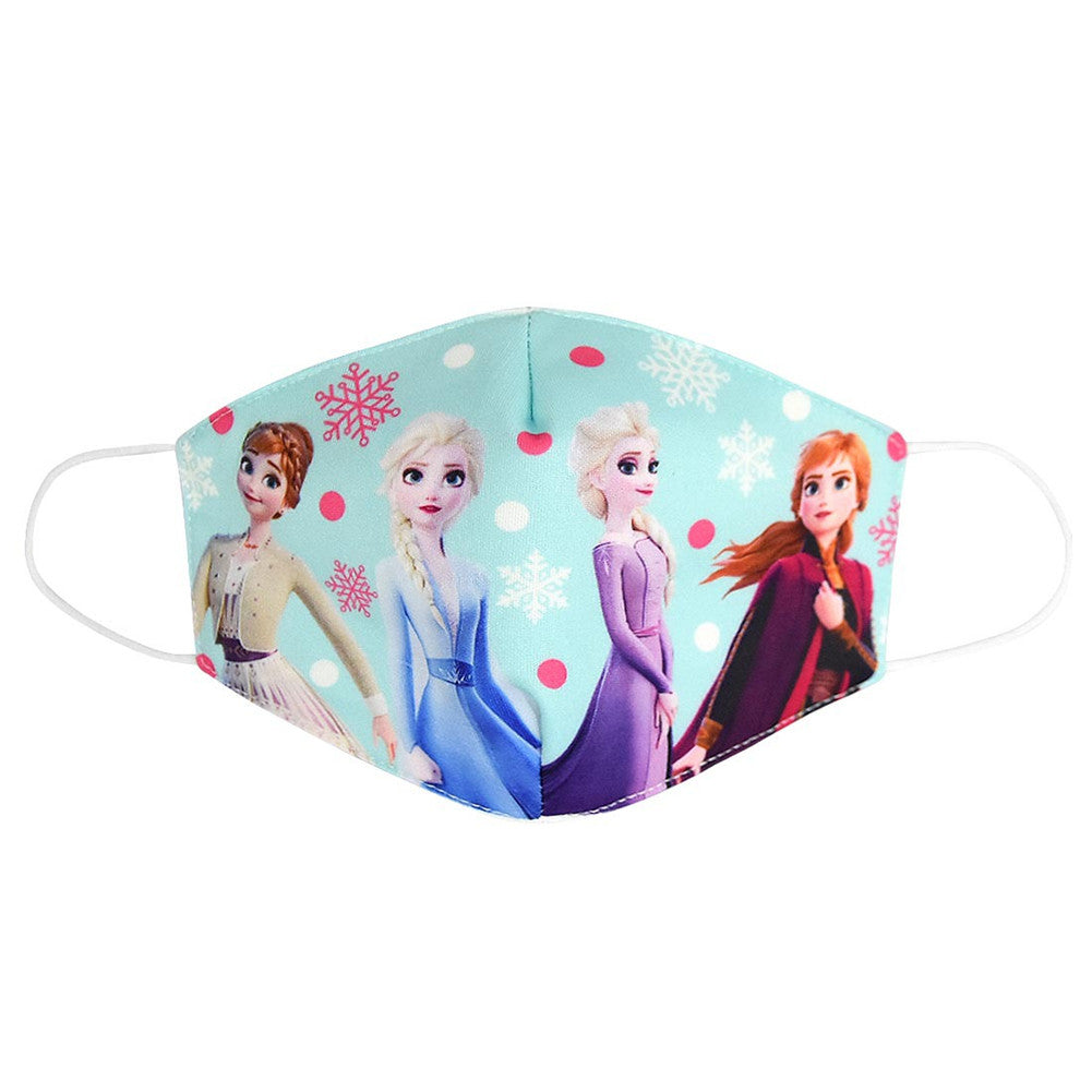 Kids Cotton Mask Breathable Dustproof Anti-Fog Cartoon Printing Face Guard Protective Mask (Children S006) Blue