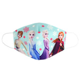 Kids Cotton Mask Breathable Dustproof Anti-Fog Cartoon Printing Face Guard Protective Mask (Children S006) Light Purple