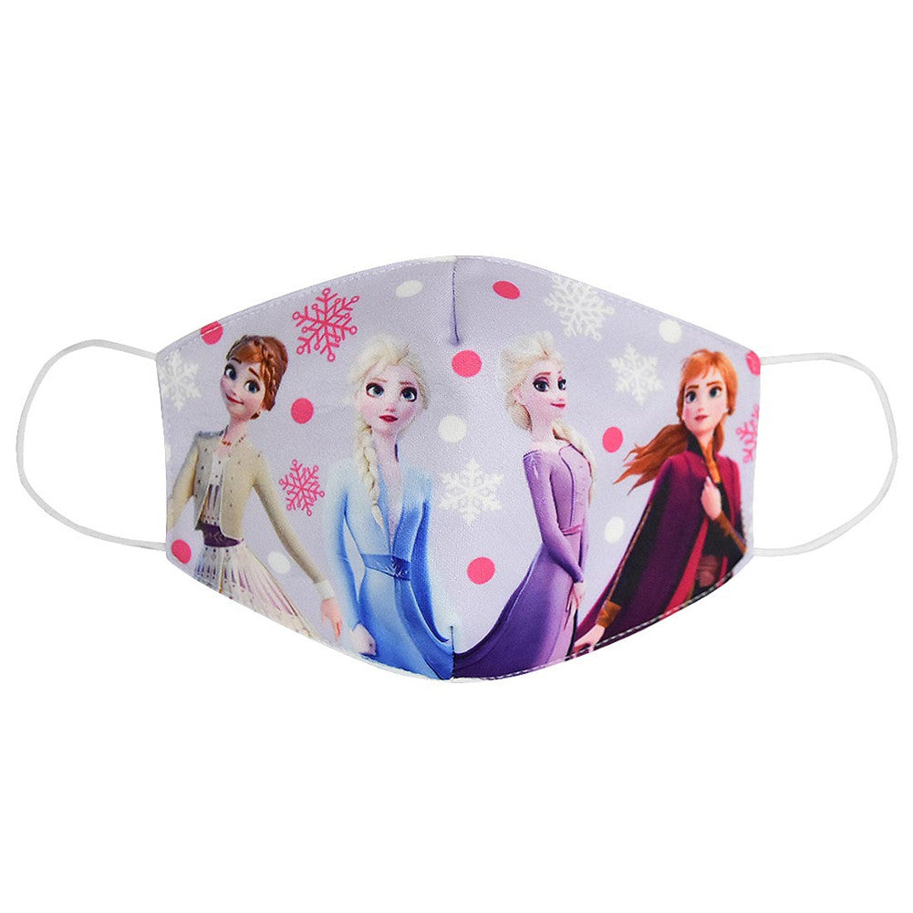 Kids Cotton Mask Breathable Dustproof Anti-Fog Cartoon Printing Face Guard Protective Mask (Children S006) Light Purple