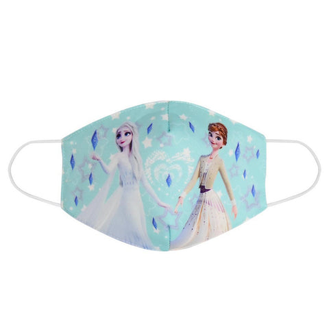 Kids Cotton Mask Dustproof Breathable Anti-Fog Cartoon Printing Protective Face Guard (Children S007) Blue