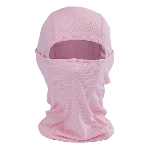 Outdoor Cycling Balaclava Full Face Mask Bicycle Ski Bike Ride Snowboard Sport Headgear Pink_One size