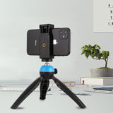 Phone Clamp Quick Release Clip Tripod Mount with 1/4 inch Screw Hole for Smartphone black