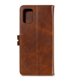 For HUAWEI P40 Pro Mobile Phone Cover PU Leather Front Buckle Smart Shell Anti-fall Phone Case 6 brown