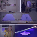 Portable Ultraviolet Lamp Germicidal Disinfect Rechargeable UV Light Sterilizer for Home purple light