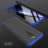 For OPPO A5 2020/A11X Cellphone Cover Hard PC Phone Case Bumper Protective Smartphone Shell black blue