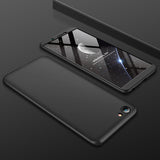For VIVO Y71 Slim 3 in 1 Hybrid Hard Case Full Body 360 Degree Protection Back Cover black