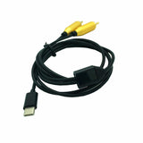 Dual RCA male to Type-C usb C Signal Video AV audio Cable Lead Connector Cord Golden