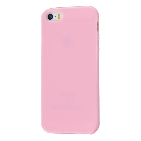 For iPhone 5/5S/SE/6/6S/6 Plus/6S Plus/7/8/7 Plus/8 Plus Cellphone Cover Soft TPU Bumper Protector Phone Shell Rose pink
