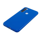 For Redmi Note 8/8 Pro Cellphone Cover 2.0mm Thickened TPU Case Camera Protector Anti-Scratch Soft Phone Shell Navy blue